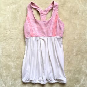 Lululemon T Back Workout Tank W/ Cinched Waist